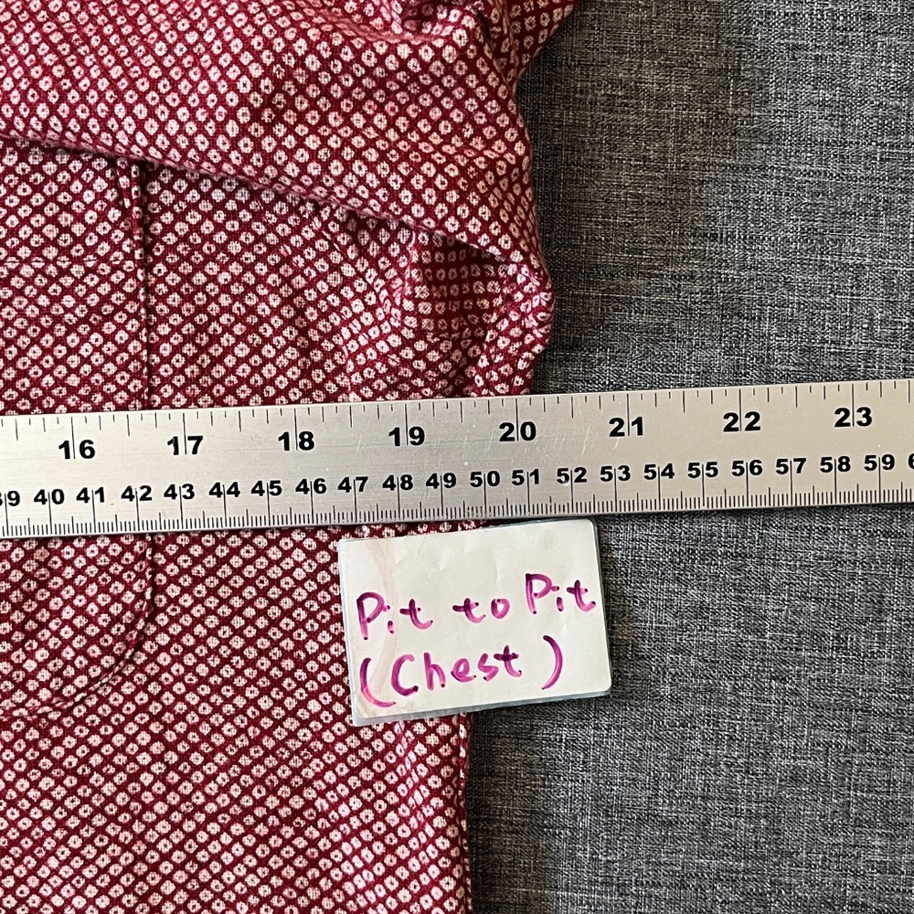 Naked & Famous Floral Button Down Long Sleeve Shirt - Men's Size M - Red - Picture 7 of 10